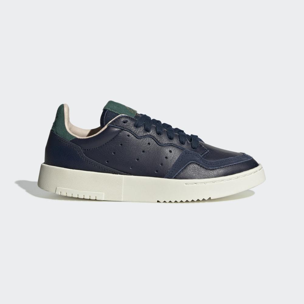 Adidas Boys' Supercourt Originals Shoes Navy/Green Ireland EF9206